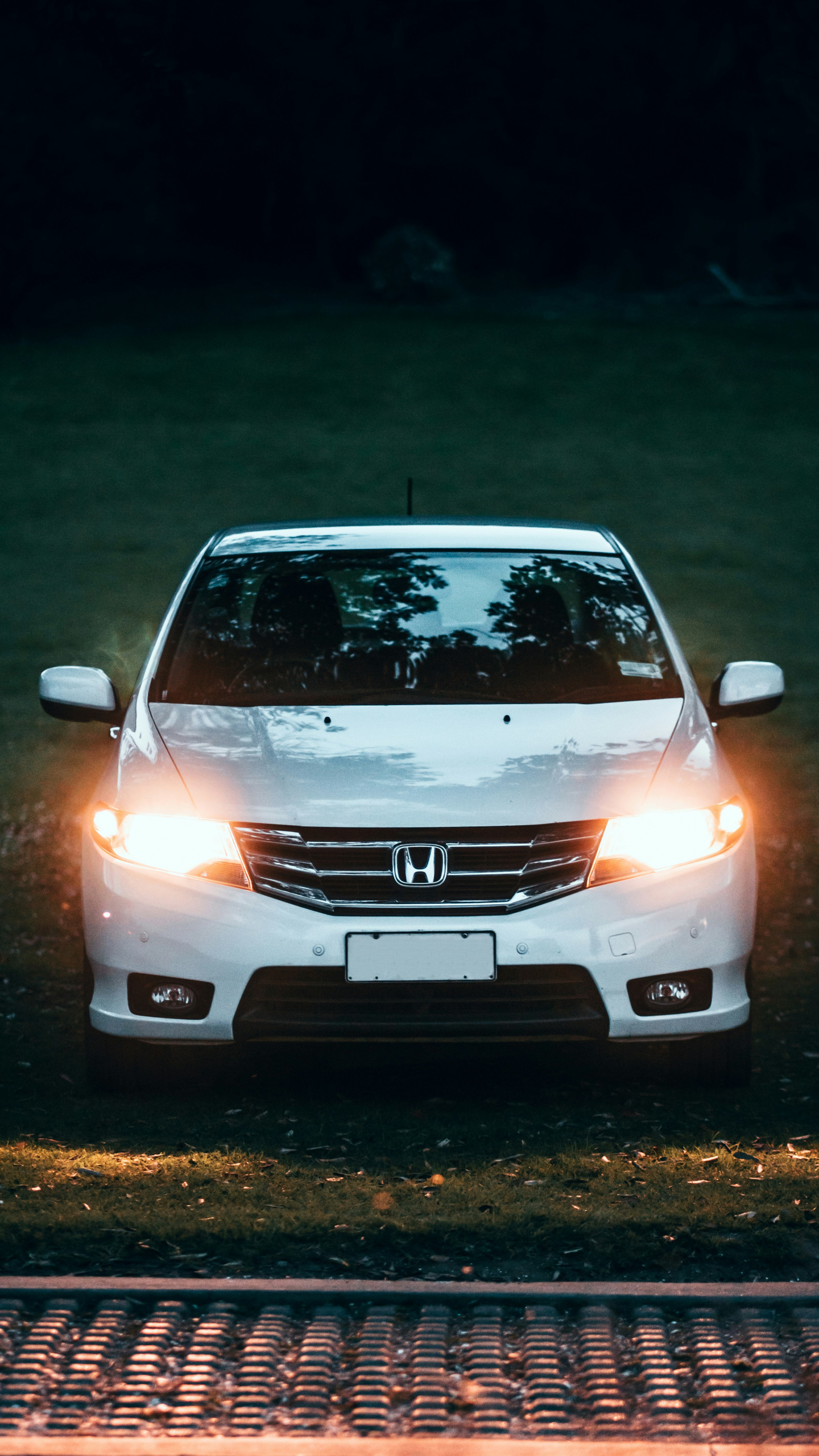Clean white car
